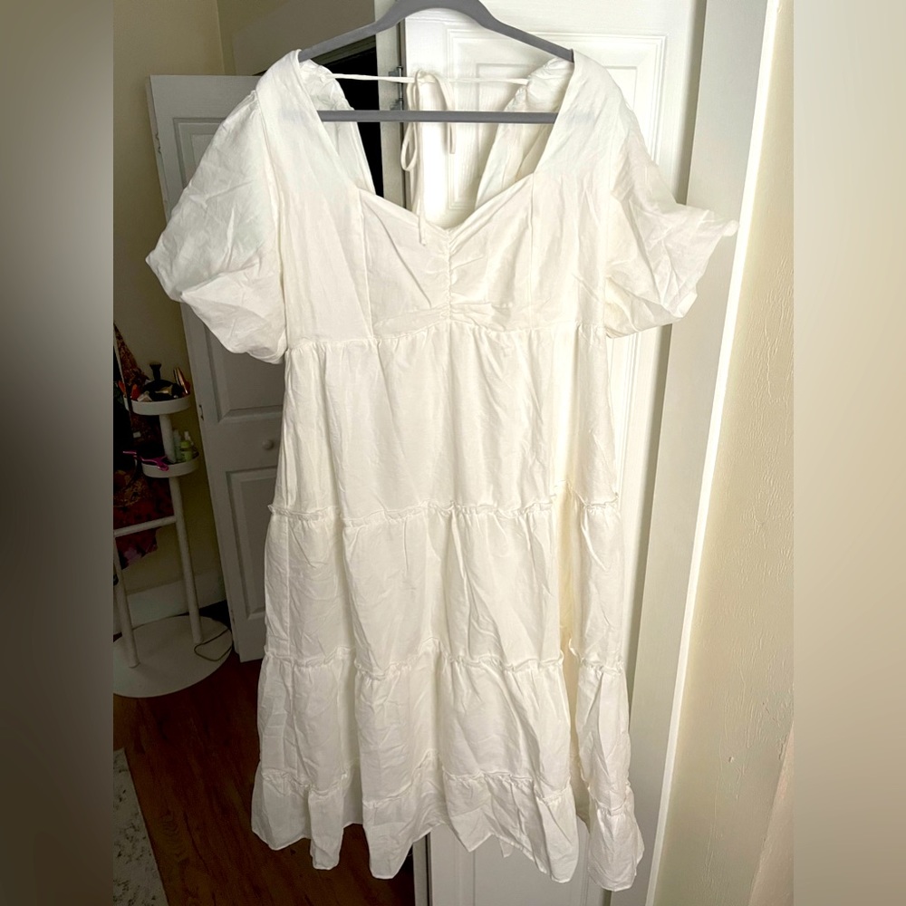 NWT Show Me Your Mumu - Odette Midi Dress in White size XXL